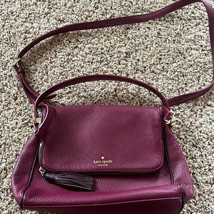 Burgundy/plum Kate Spade purse